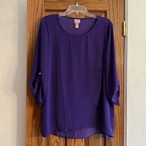 Purple Chico’s top 20$ 4.99$ shipping